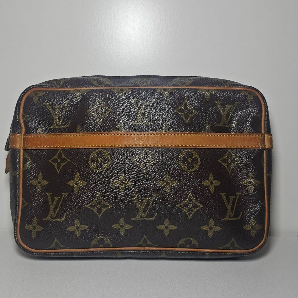 Authentic Louis Vuitton Monogram Compiegne 23 Clutch Bag